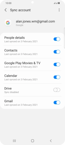 Press the Home key to return to the home screen.