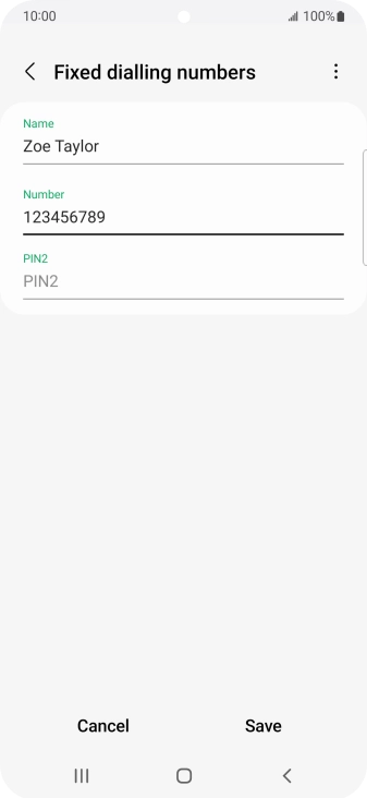 Press PIN2 and key in your PIN2. The default PIN2 is 1111.