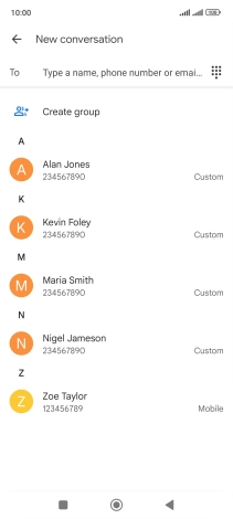 Press the field next to 