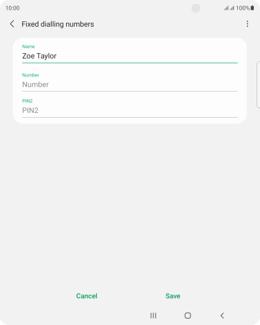 Press Number and key in the required phone number.