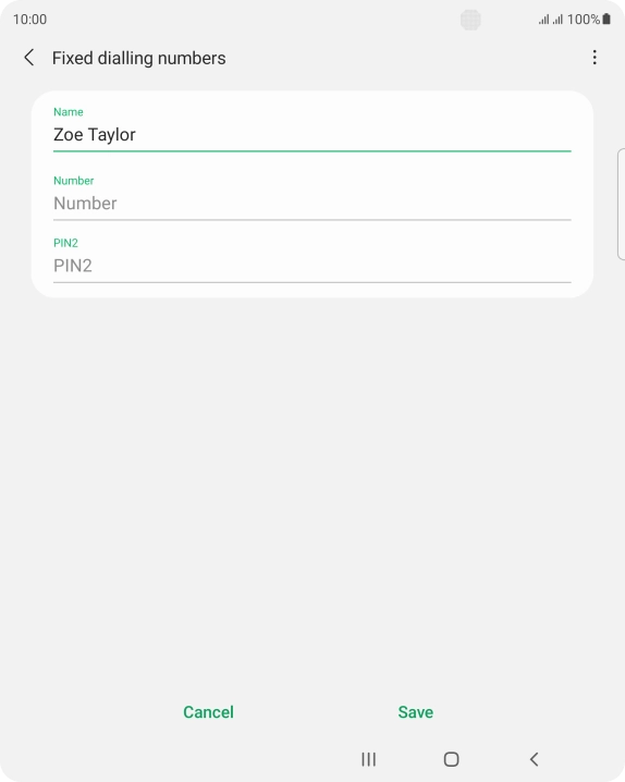 Press Number and key in the required phone number.