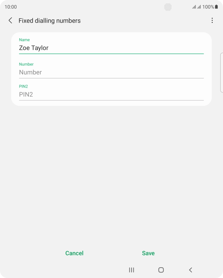 Press Number and key in the required phone number.