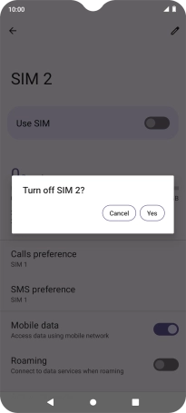 If you turn off the function, press Yes.