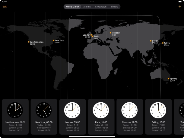 Slide your finger downwards starting from the top right side of the screen.