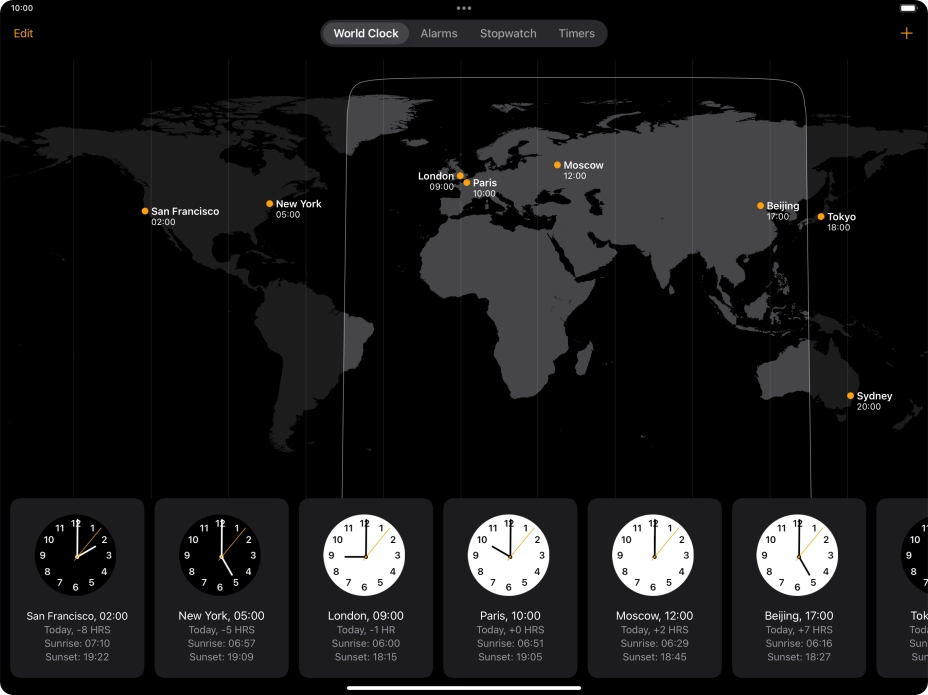 Slide your finger downwards starting from the top right side of the screen.