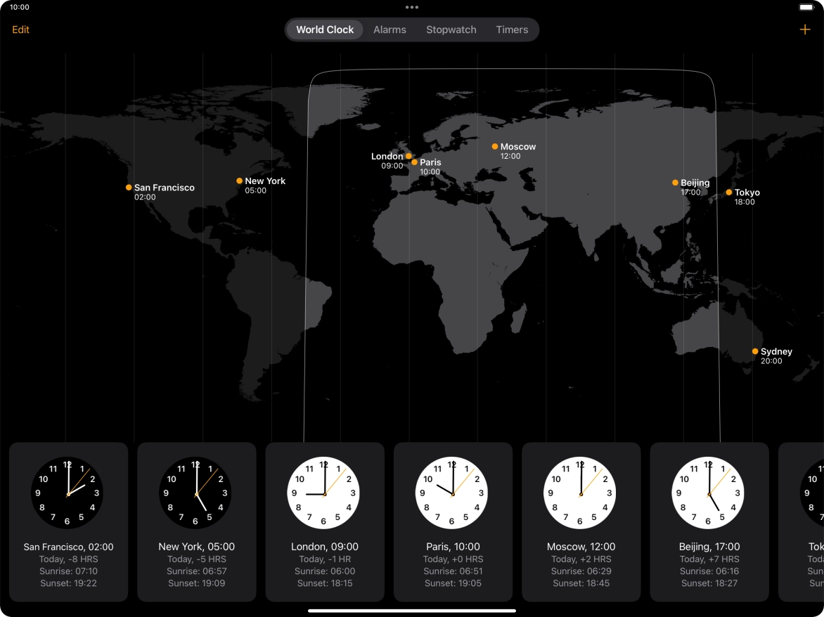 Slide your finger downwards starting from the top right side of the screen.
