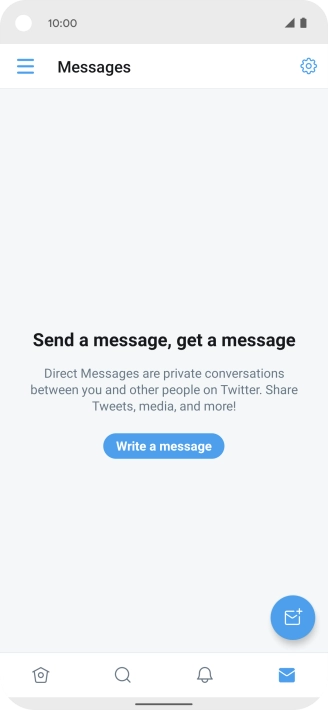 Press the new message icon.