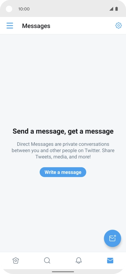 Press the new message icon.