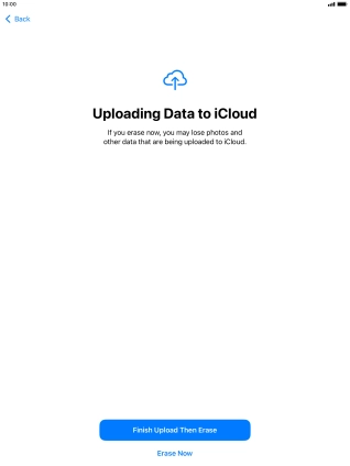 Press Erase Now. Press Erase Now.