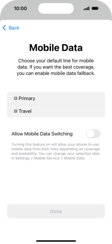 Press the required price plan.