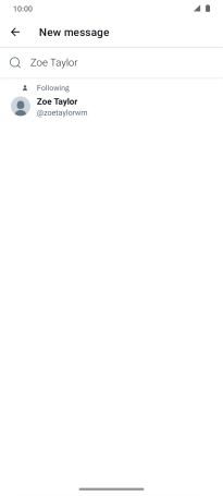 Key in the first letters of the recipient's name and press the required contact.