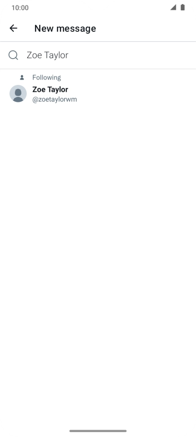 Key in the first letters of the recipient's name and press the required contact.