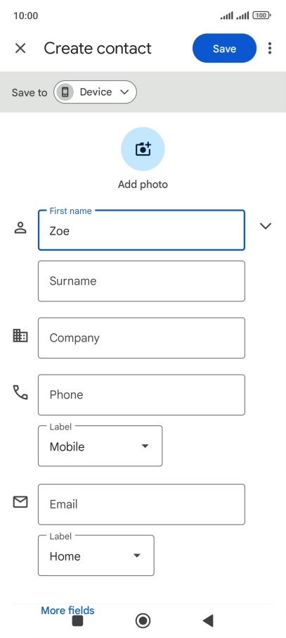 Press Surname and key in the required last name.