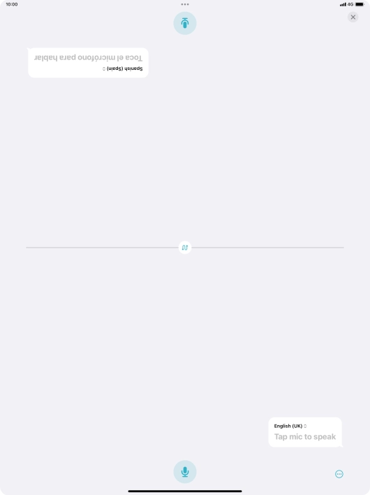 Press the end icon to end two-way view.