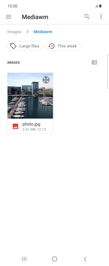 Press the required file.