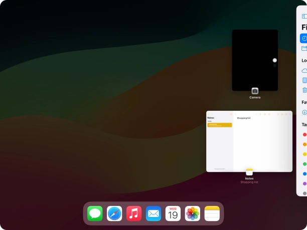 Press the required application.