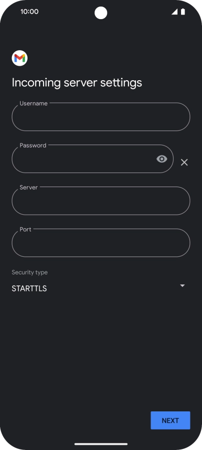 Press the field below 