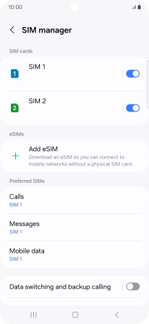 Press Add eSIM. Press Add eSIM.