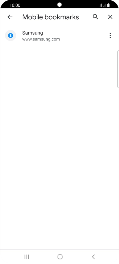 Press the required bookmark.