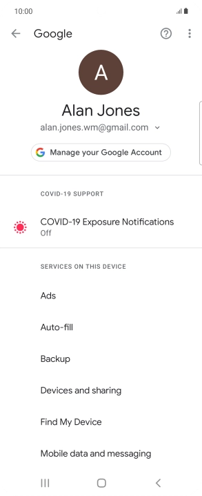 Press Find My Device.