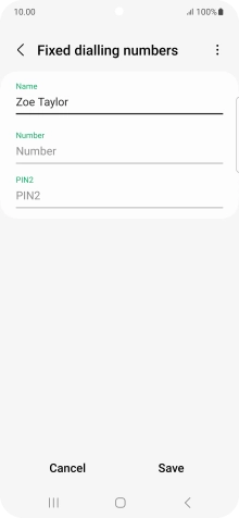 Press Number and key in the required phone number.