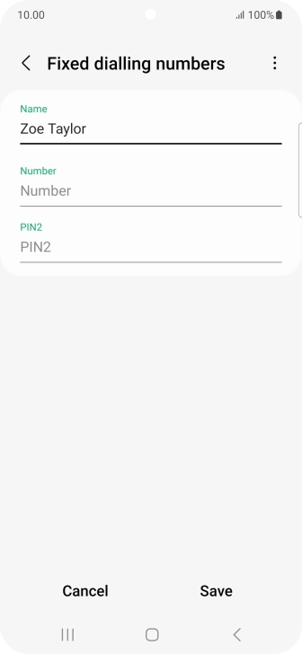 Press Number and key in the required phone number.
