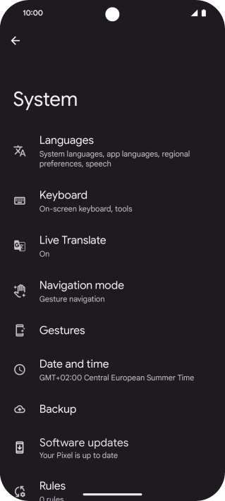 Press Date and time.