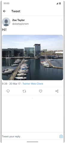 Press the text input field.