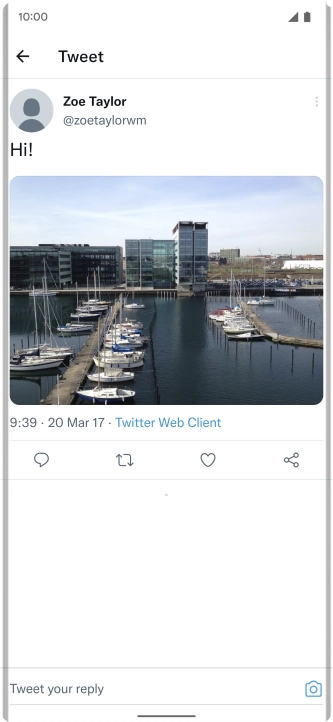 Press the text input field.