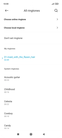 Press the Home key to return to the home screen.
