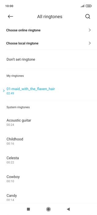 Press the Home key to return to the home screen.