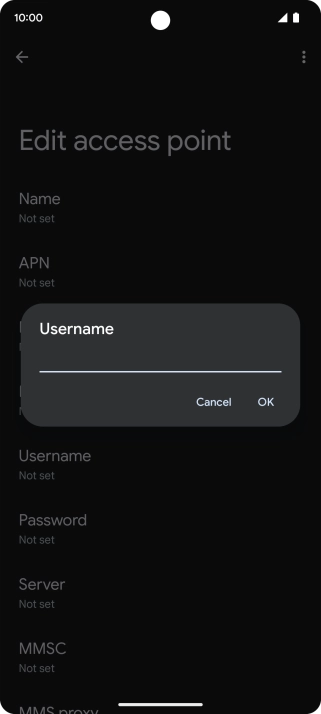 Key in wap and press OK.