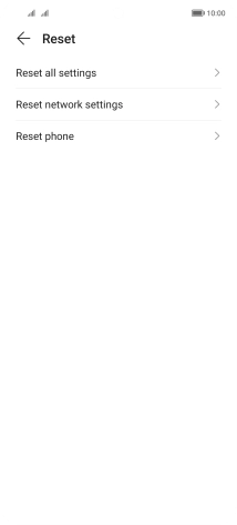 Press Reset phone.