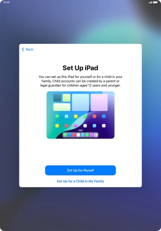 Press Set Up for Myself. Press Set Up for Myself.