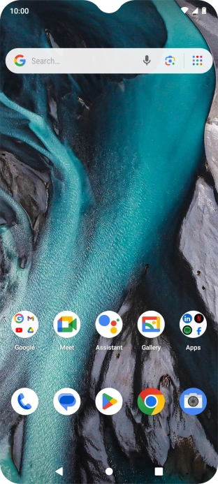 The Wi-Fi icon shows that your phone is connected to a Wi-Fi network.