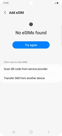 Press Scan QR code from service provider. Press Scan QR code from service provider.