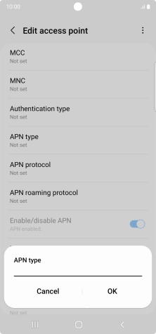 Key in mms and press OK.