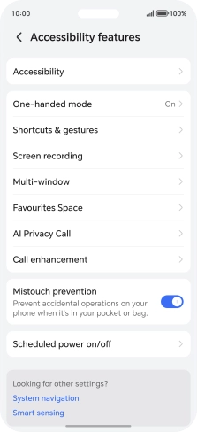 Press Accessibility.