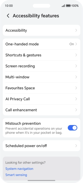 Press Accessibility.