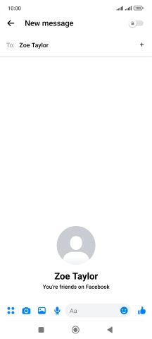Press the text input field.
