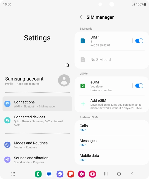 Press the Home key to return to the home screen.