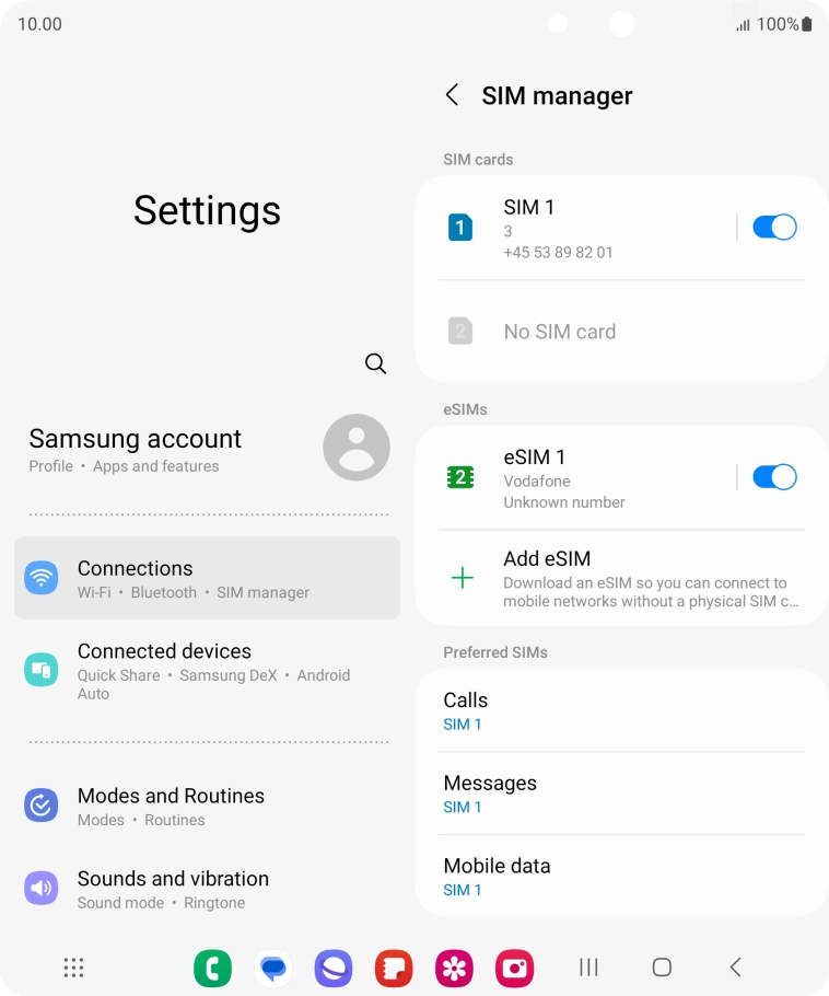Press the Home key to return to the home screen.