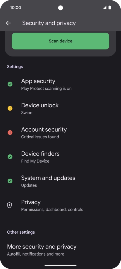 Press More security and privacy. Press More security and privacy.