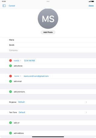 Press Done. Press Done.