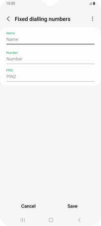 Press Name and key in the required name.