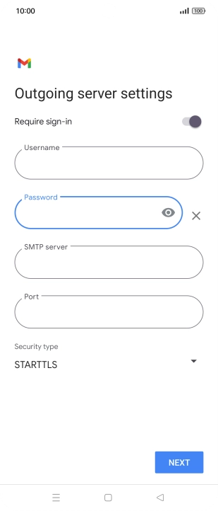 Press the field below 