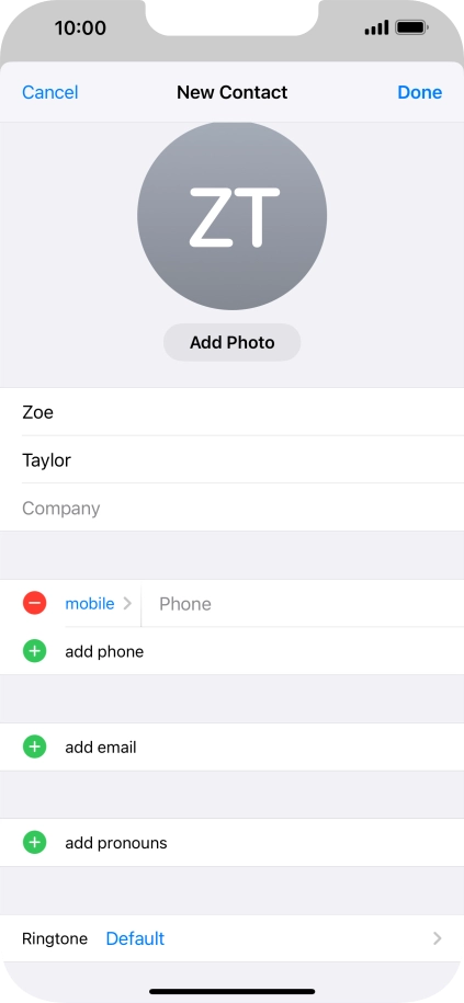 Press Phone and key in the required phone number.