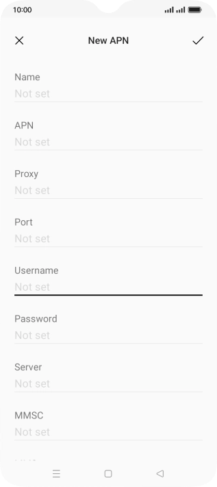 Press the field below 