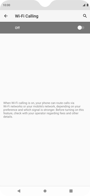 Press the indicator to turn the function on or off.