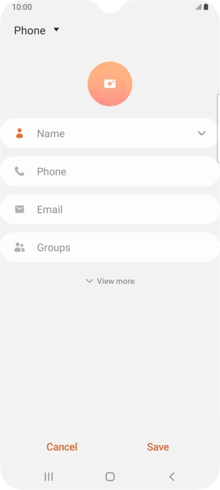 Press the address book drop down list.